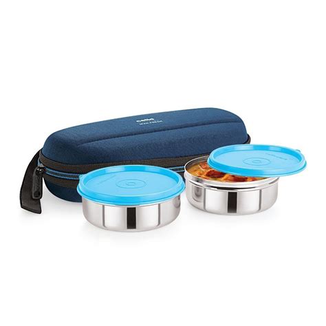 cello max fresh super steel 2 containers lunch box|cello MF Super Steel 2 Containers Lunch Box (500 ml) .